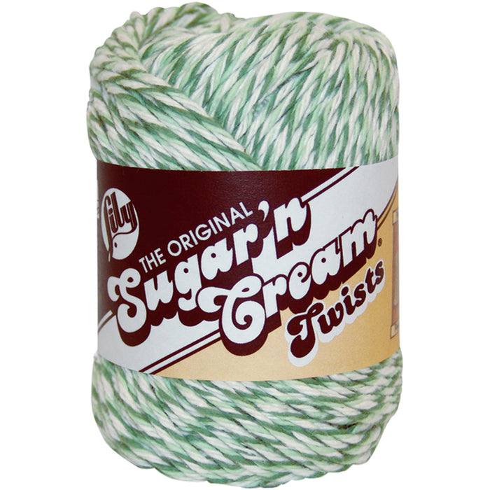 Lily Sugar'N Cream Yarn - Twists-Green