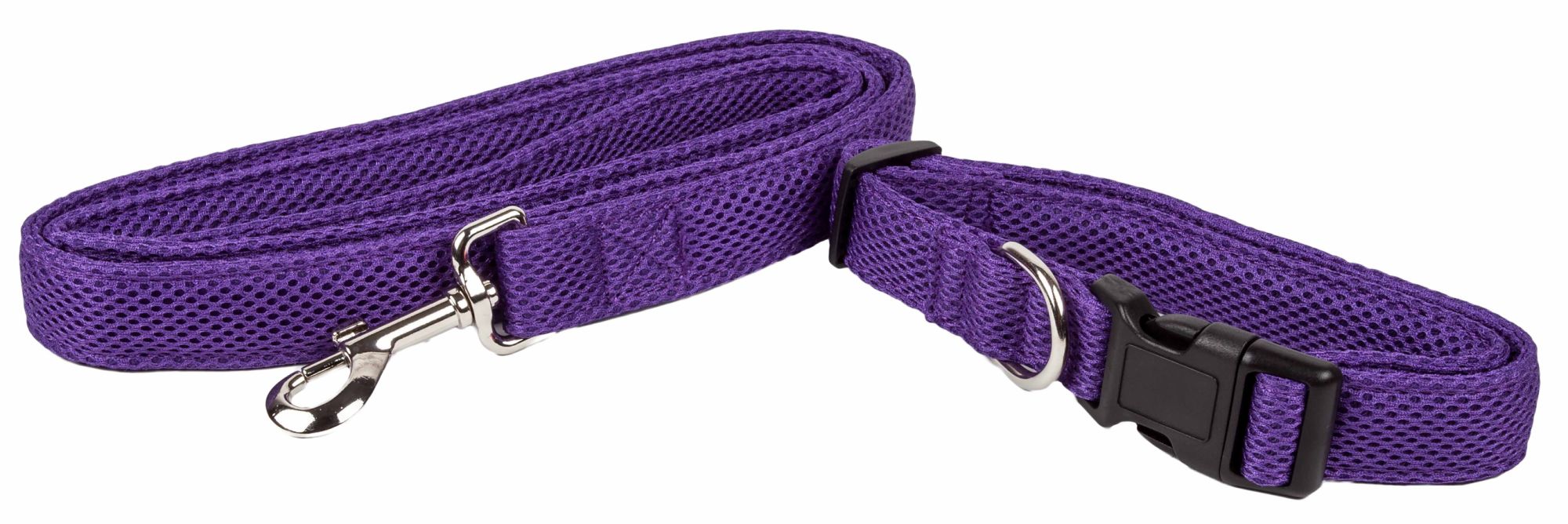 Pet Life  'Aero Mesh' 2-In-1 Dual Sided Comfortable And Breathable Adjustable Mesh Dog Leash-Collar