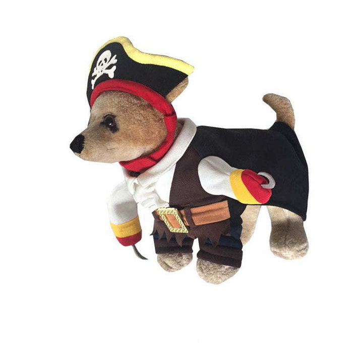 Pet Life 'Captain Snuggles' Pirate Pet Dog Costume Uniform
