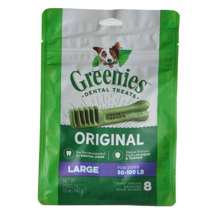 Greenies Original Dental Dog Chews Large - 8 Treats - (Dogs 50-100 lbs)