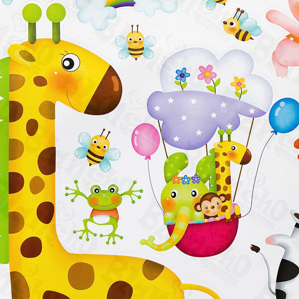Zoo Party 1 - Large Wall Decals Stickers Appliques Home Decor
