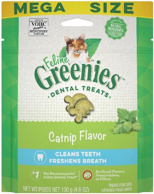 Greenies Greenies Feline Natural Dental Treats Catnip Flavor 4.6 oz