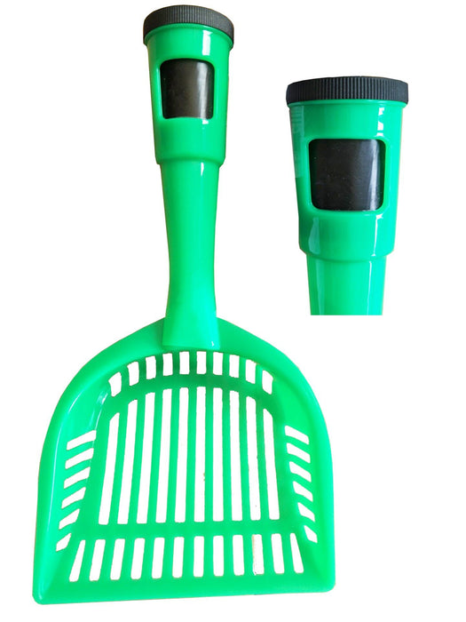 Pet Life Poopin-Scoopin Dog And Cat Pooper Scooper Litter Shovel With Built-In Waste Bag Handle Holster