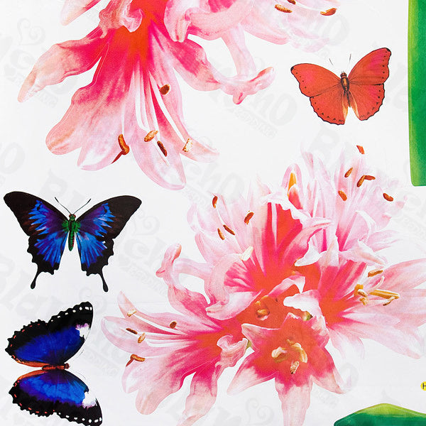 Garish Flowers - Large Wall Decals Stickers Appliques Home Decor