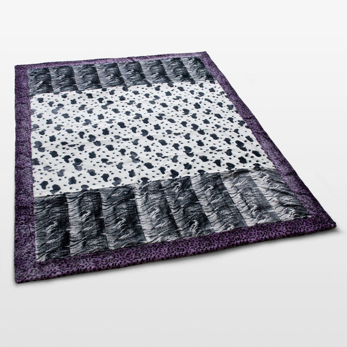 Onitiva - [Tasteful Life -A] Patchwork Throw Blanket (86.6 by 63 inches)
