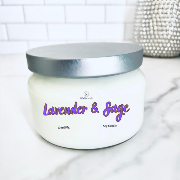 Lavender & Sage Soy Candle